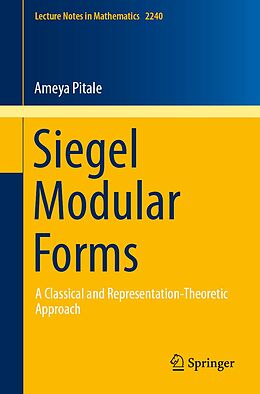 E-Book (pdf) Siegel Modular Forms von Ameya Pitale