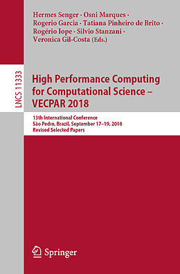 Kartonierter Einband High Performance Computing for Computational Science   VECPAR 2018 von 