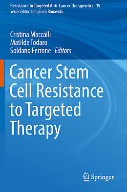 Kartonierter Einband Cancer Stem Cell Resistance to Targeted Therapy von 