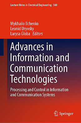 Livre Relié Advances in Information and Communication Technologies de 