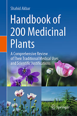 Livre Relié Handbook of 200 Medicinal Plants, 2 Teile de Shahid Akbar