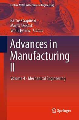 eBook (pdf) Advances in Manufacturing II de 