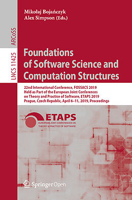 Kartonierter Einband Foundations of Software Science and Computation Structures von 