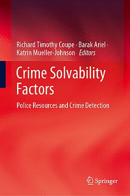 Livre Relié Crime Solvability Factors de 