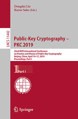 Kartonierter Einband Public-Key Cryptography   PKC 2019 von 
