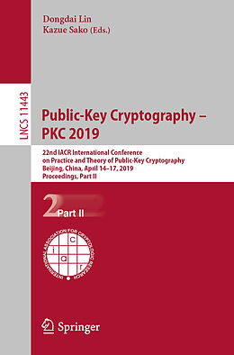Kartonierter Einband Public-Key Cryptography   PKC 2019 von 