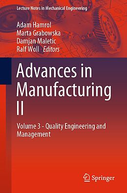 eBook (pdf) Advances in Manufacturing II de 