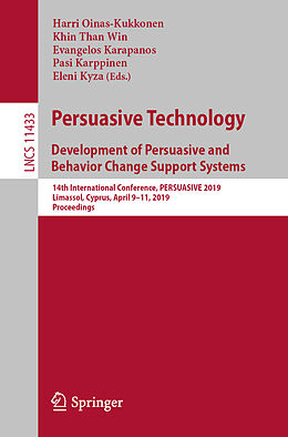 Kartonierter Einband Persuasive Technology: Development of Persuasive and Behavior Change Support Systems von 