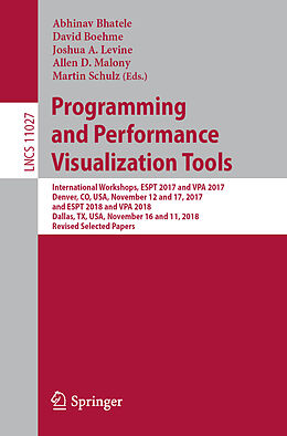Kartonierter Einband Programming and Performance Visualization Tools von 