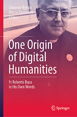 Livre Relié One Origin of Digital Humanities de 