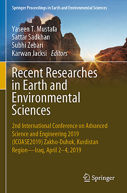 Couverture cartonnée Recent Researches in Earth and Environmental Sciences de 