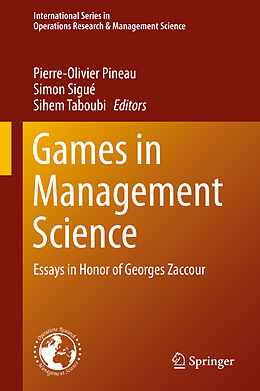 Livre Relié Games in Management Science de 