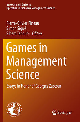 Couverture cartonnée Games in Management Science de 