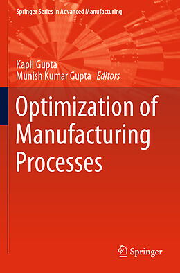 Couverture cartonnée Optimization of Manufacturing Processes de 