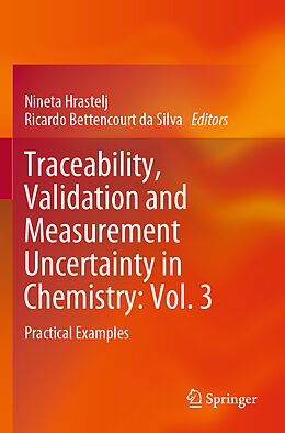 Couverture cartonnée Traceability, Validation and Measurement Uncertainty in Chemistry: Vol. 3 de 