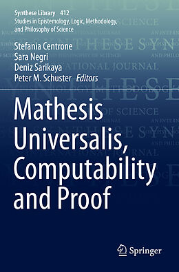 Kartonierter Einband Mathesis Universalis, Computability and Proof von 