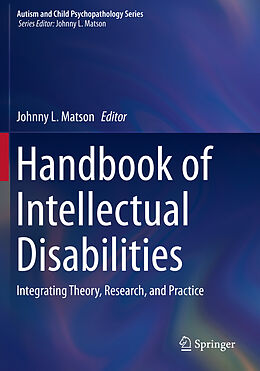Couverture cartonnée Handbook of Intellectual Disabilities de 