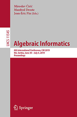 Kartonierter Einband Algebraic Informatics von 