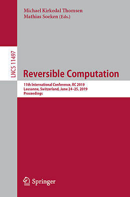 Kartonierter Einband Reversible Computation von 