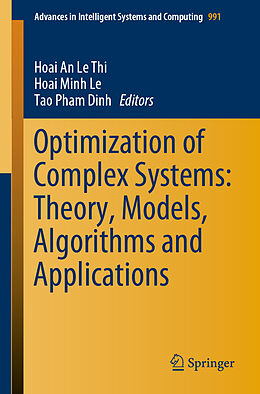 Couverture cartonnée Optimization of Complex Systems: Theory, Models, Algorithms and Applications de 