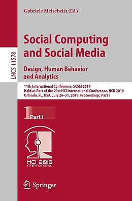 E-Book (pdf) Social Computing and Social Media. Design, Human Behavior and Analytics von 