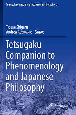 Couverture cartonnée Tetsugaku Companion to Phenomenology and Japanese Philosophy de 