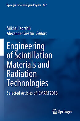 Couverture cartonnée Engineering of Scintillation Materials and Radiation Technologies de 