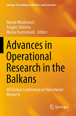 Kartonierter Einband Advances in Operational Research in the Balkans von 
