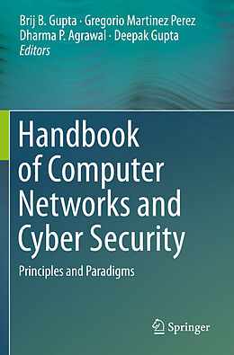 Couverture cartonnée Handbook of Computer Networks and Cyber Security de 