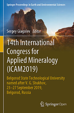 Couverture cartonnée 14th International Congress for Applied Mineralogy (ICAM2019) de 