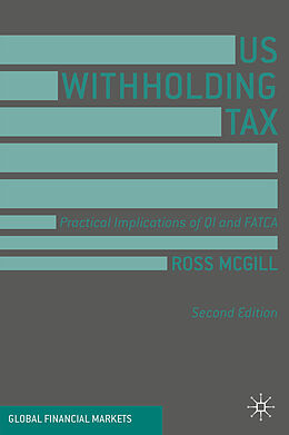 Livre Relié US Withholding Tax de Ross McGill