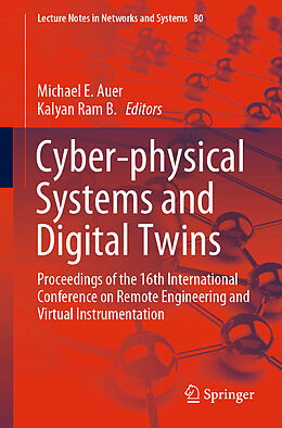 Couverture cartonnée Cyber-physical Systems and Digital Twins de 