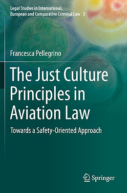 Couverture cartonnée The Just Culture Principles in Aviation Law de Francesca Pellegrino