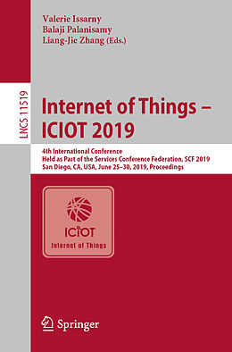 Kartonierter Einband Internet of Things   ICIOT 2019 von 