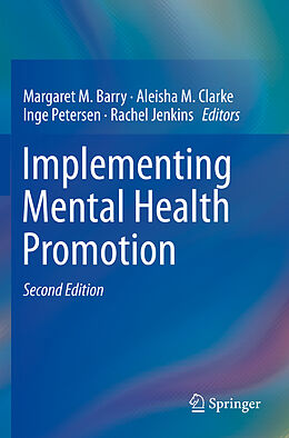 Couverture cartonnée Implementing Mental Health Promotion de 