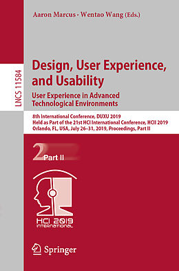 Kartonierter Einband Design, User Experience, and Usability. User Experience in Advanced Technological Environments von 