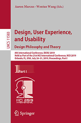 Kartonierter Einband Design, User Experience, and Usability. Design Philosophy and Theory von 