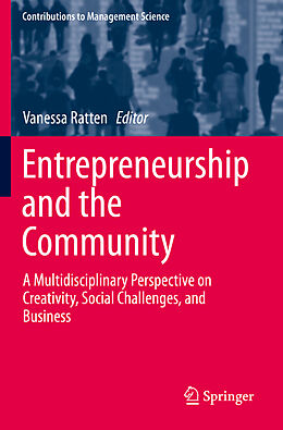 Kartonierter Einband Entrepreneurship and the Community von 
