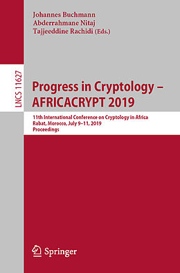 Kartonierter Einband Progress in Cryptology - AFRICACRYPT 2019 von 