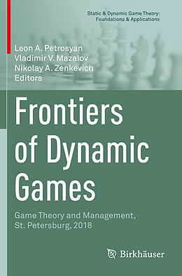 Couverture cartonnée Frontiers of Dynamic Games de 