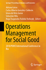 Fester Einband Operations Management for Social Good von 