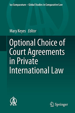 Livre Relié Optional Choice of Court Agreements in Private International Law de 