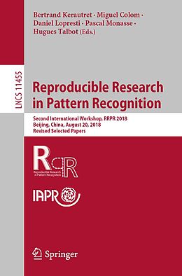 eBook (pdf) Reproducible Research in Pattern Recognition de 