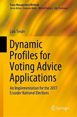 eBook (pdf) Dynamic Profiles for Voting Advice Applications de Luis Terán