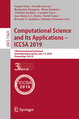 Kartonierter Einband Computational Science and Its Applications - ICCSA 2019 von 