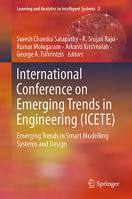 Livre Relié International Conference on Emerging Trends in Engineering (ICETE) de 