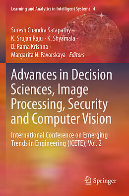 Couverture cartonnée Advances in Decision Sciences, Image Processing, Security and Computer Vision de 