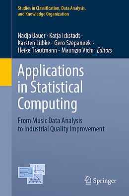 Couverture cartonnée Applications in Statistical Computing de 
