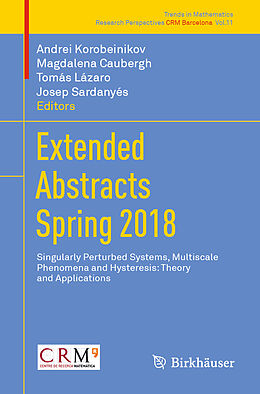 Couverture cartonnée Extended Abstracts Spring 2018 de 