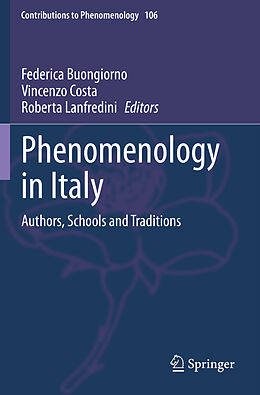 Couverture cartonnée Phenomenology in Italy de 
